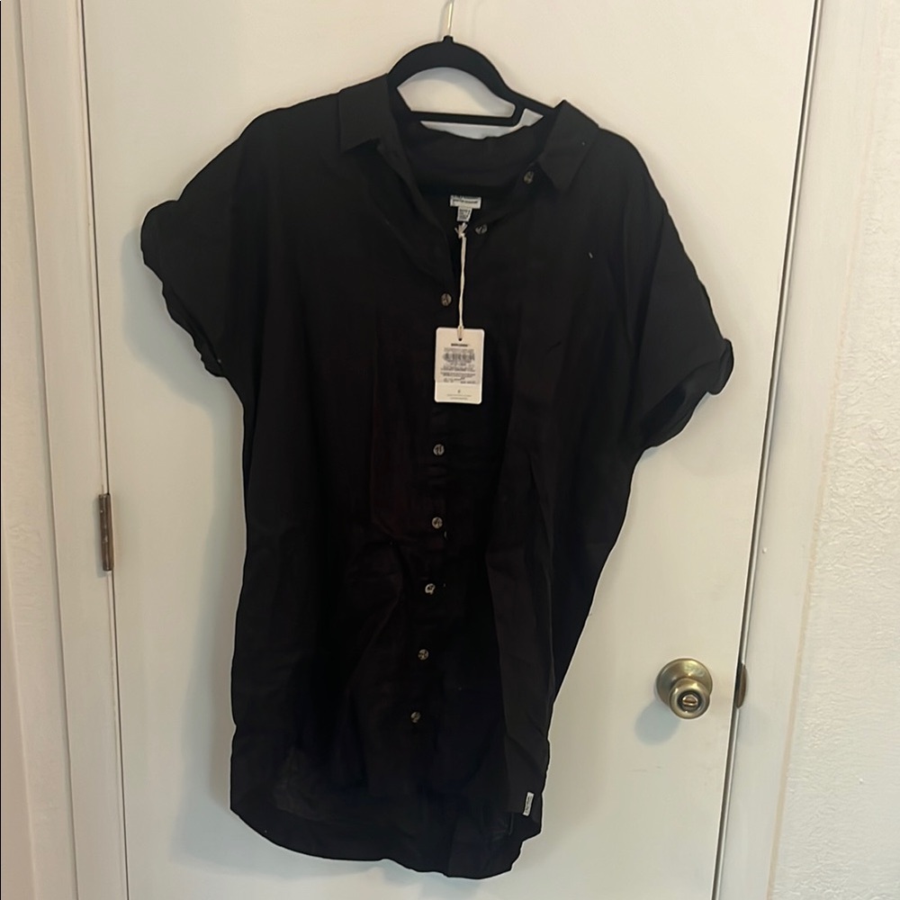 Rhythm Adventure Black Shirt Dress